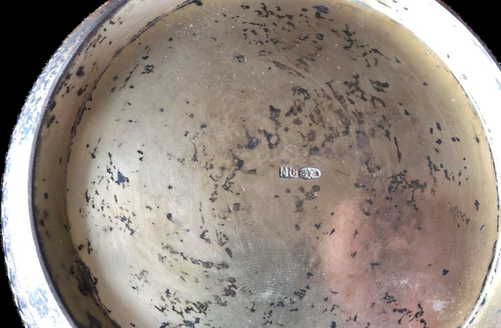 Серебряная ваза чернь, Семенов. Россия, 1908 - 1917 гг