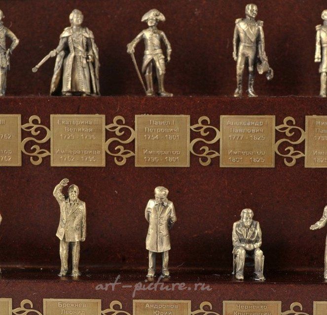 Бронзовые статуэтки "Правители России" скульптор Александр Гусев