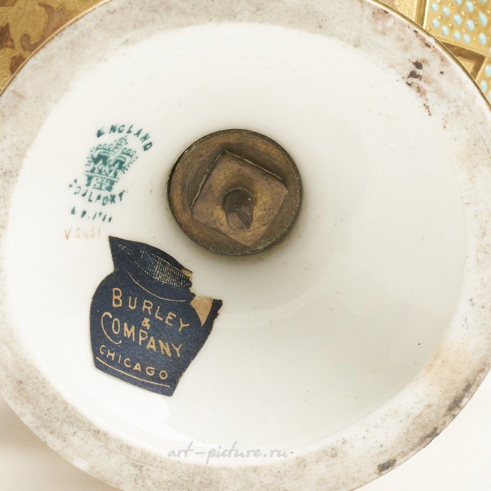 Royal Vienna , Эмалированные фарфоровые вазы: Royal Vienna, Coalport, Copelands