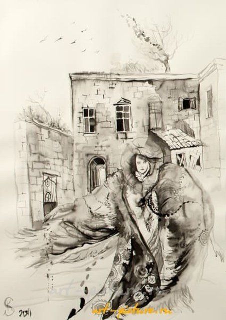 Революция (Revolution) бумага, тушь (paper, ink) 