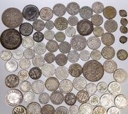 Русские монеты (в том числе золотые) РСФСР - СССР. Группа из 30 серебряных...