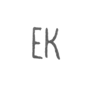 Клеймо мастера Клаус Эльмар - Таллин - инициалы "EK" - 1920-1940 гг.
