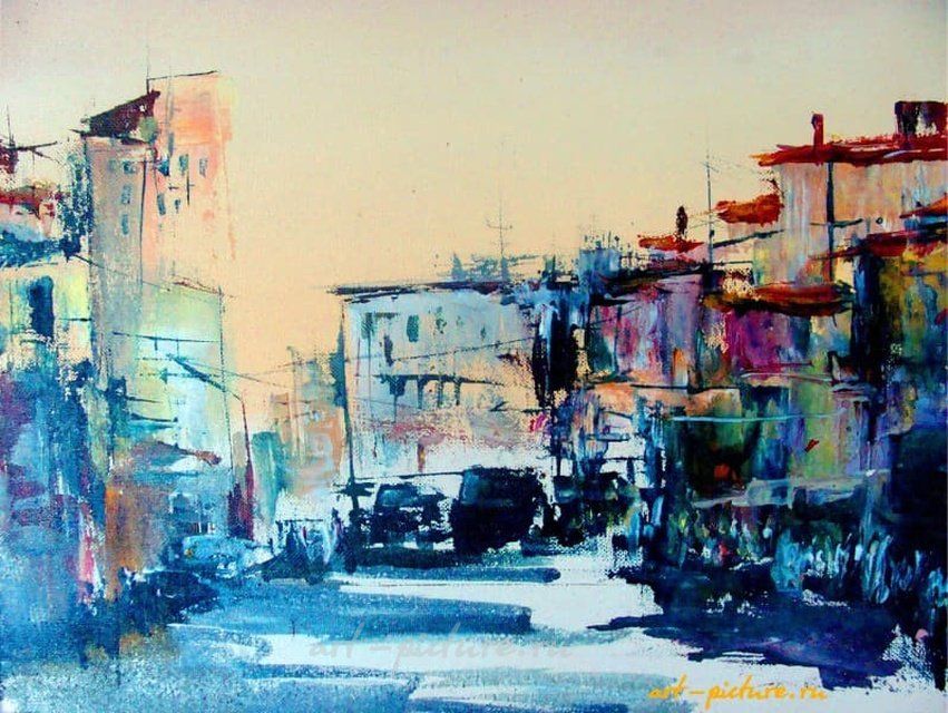 Город G акрил,холст