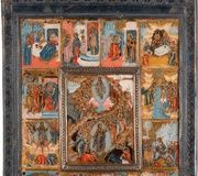 Икона Воскресения и праздничных дней с Святыми