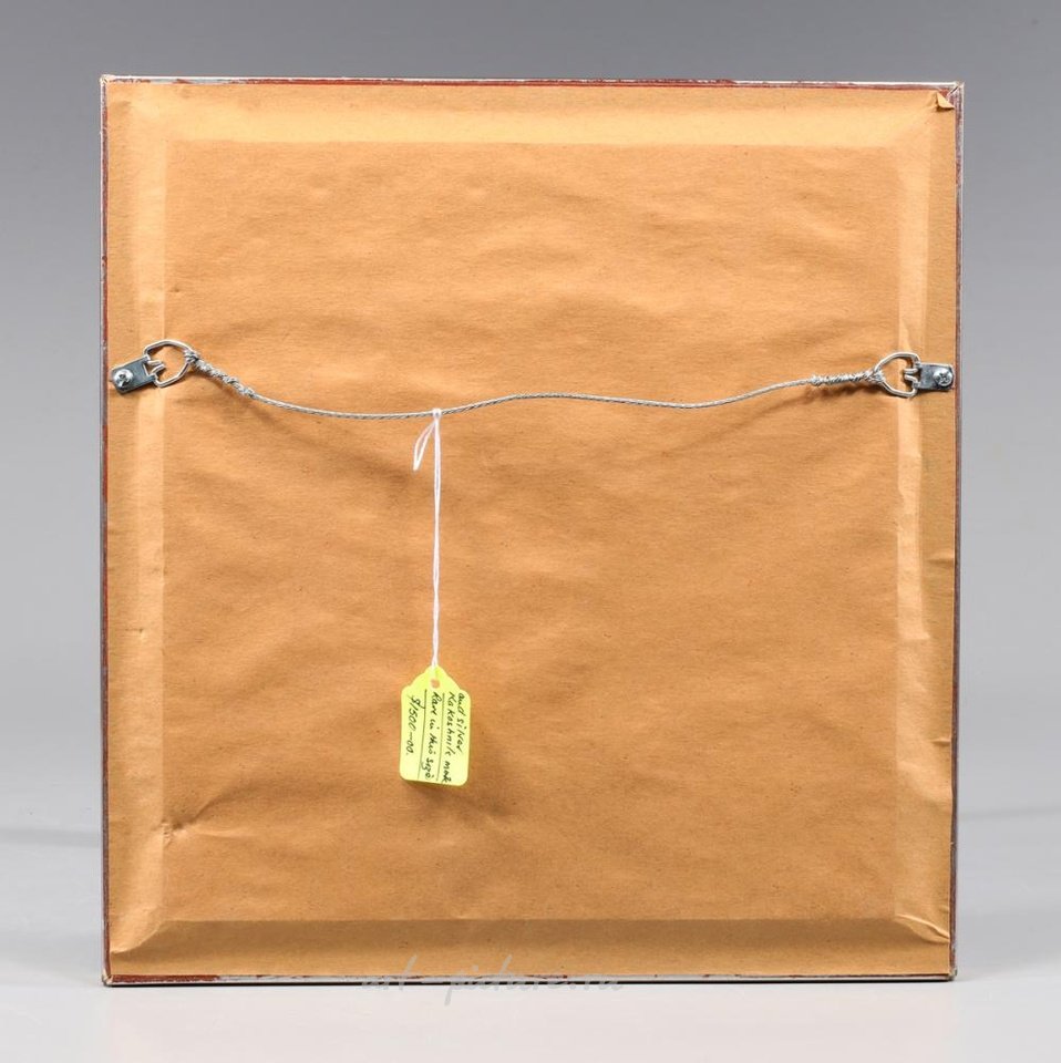 Русское серебро , Антикварная фотолитография русской иконы с серебряной пластиной