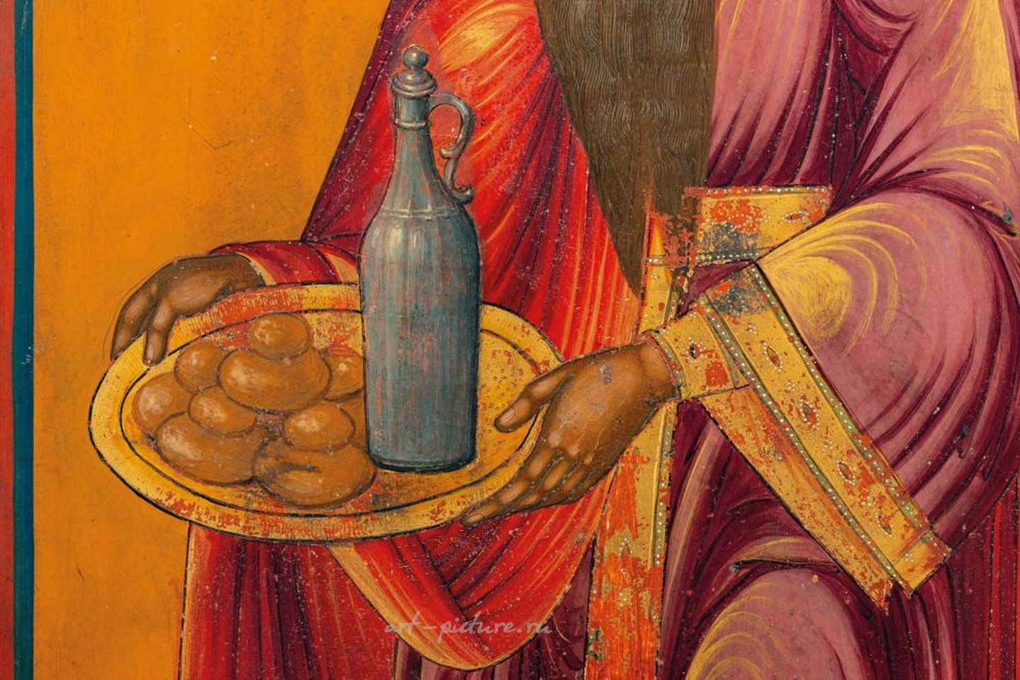 Русское серебро , Икона, изображающая святого Мелхиседека, Россия, XIX век