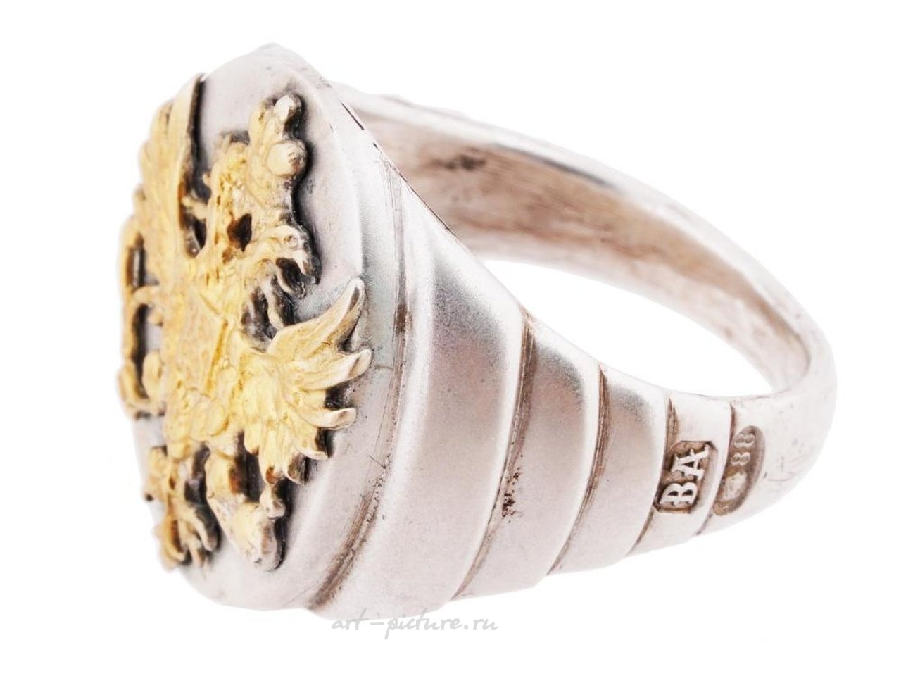 Русское серебро , Серебряный перстень с русским имперским орлом