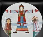 купить Тарелка национальный костюм ручная роспись Серебрякова Ольга ведущий художник ифз