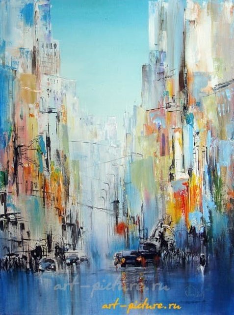 Город S акрил,холст