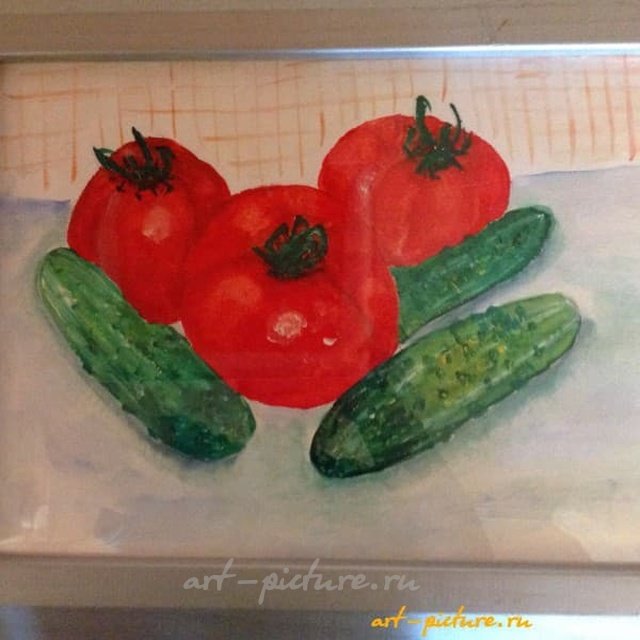 *Лето* гуашь 