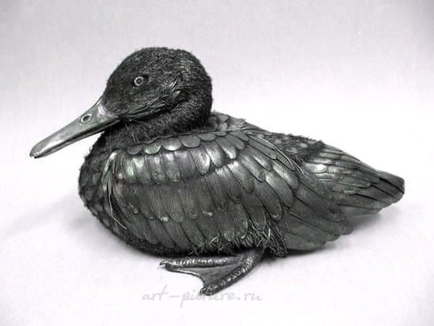 Buccellati Скульптурная композиция Утка лежащая