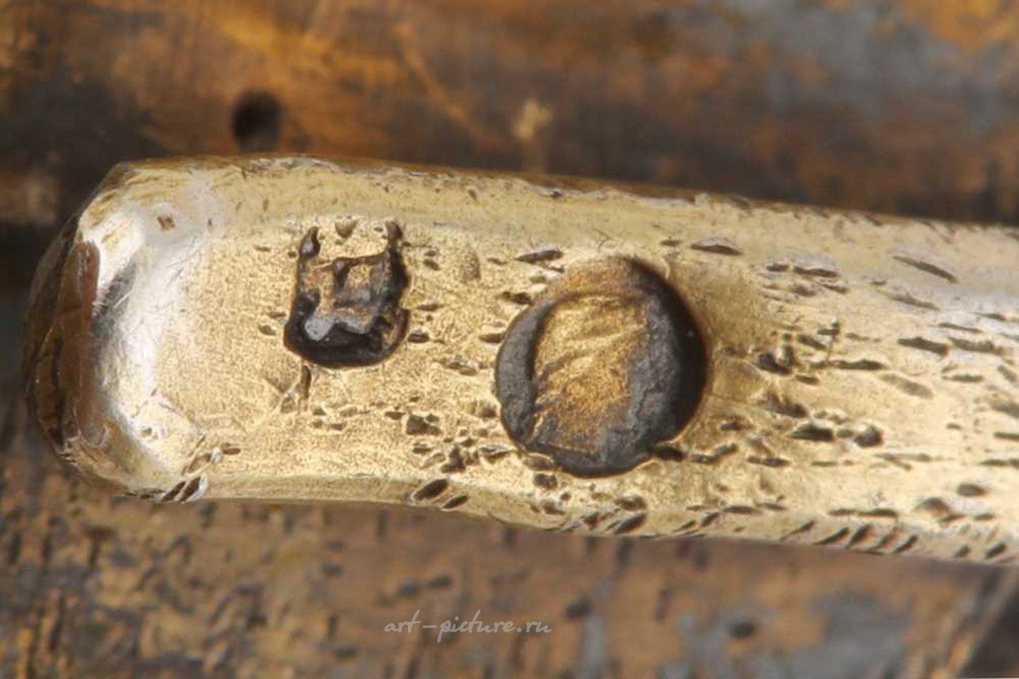 Русское серебро , Русская серебряная золотая подвеска Николая II в стандарте 84 золотника (875 пробы)...