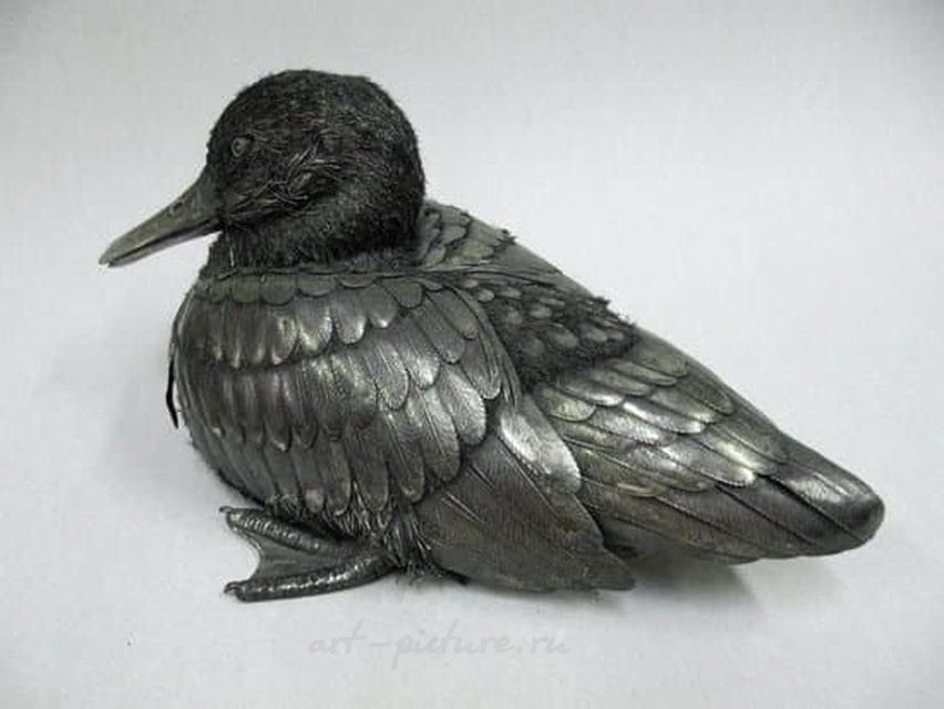 Buccellati Скульптурная композиция Утка лежащая