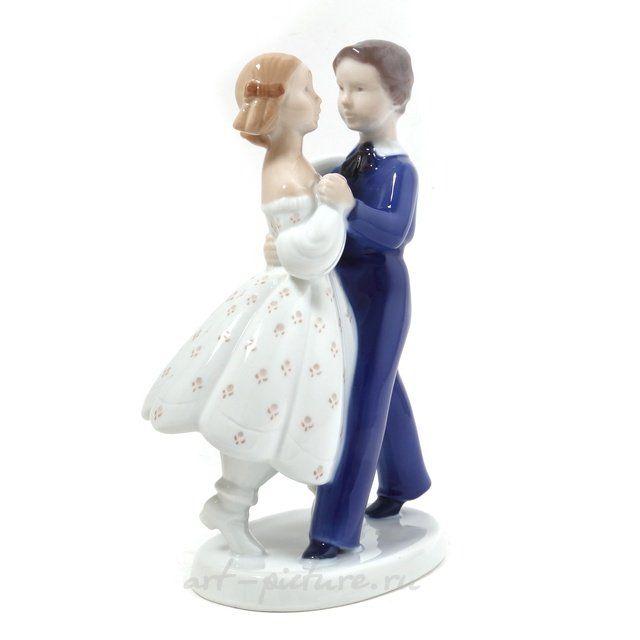 Фарфоровая фигура (статуэтка) Танцующая пара Bing Grondahl.