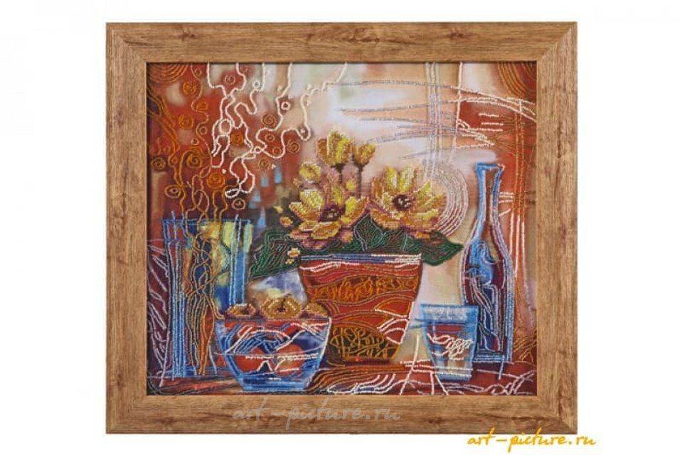 Сладкие яблоки вышивка бисером 