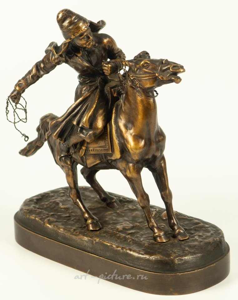 Русское серебро , Скульптура "Калмык на коне".