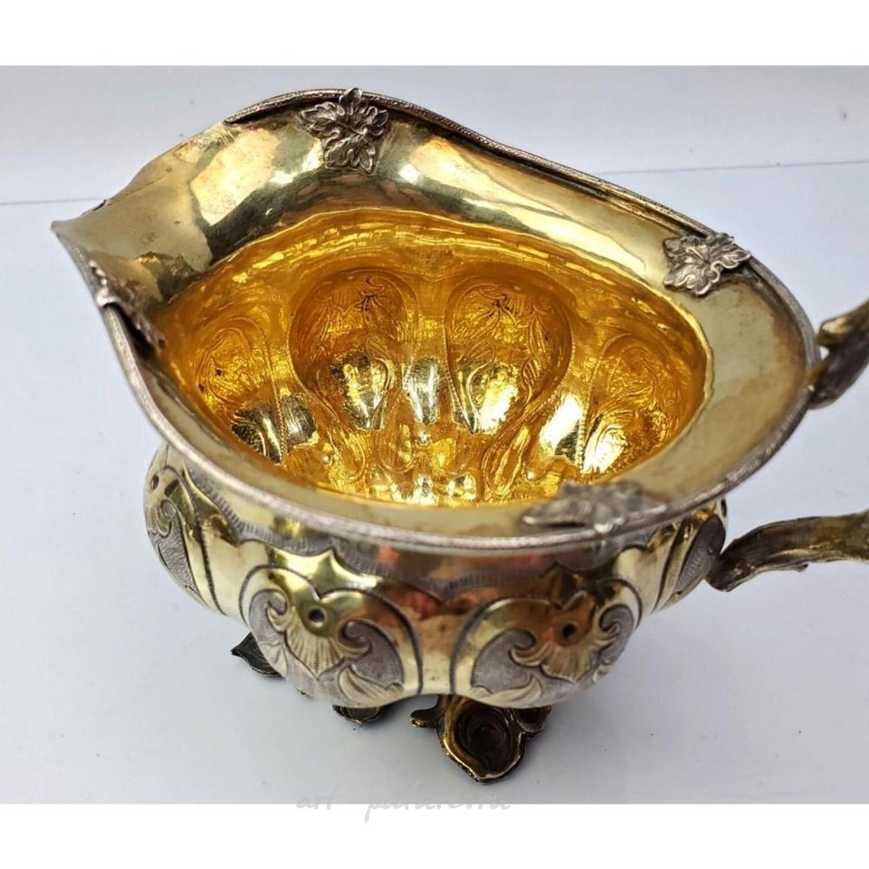 Русское серебро , Старинный молочник из серебряного покрытия высокого качества