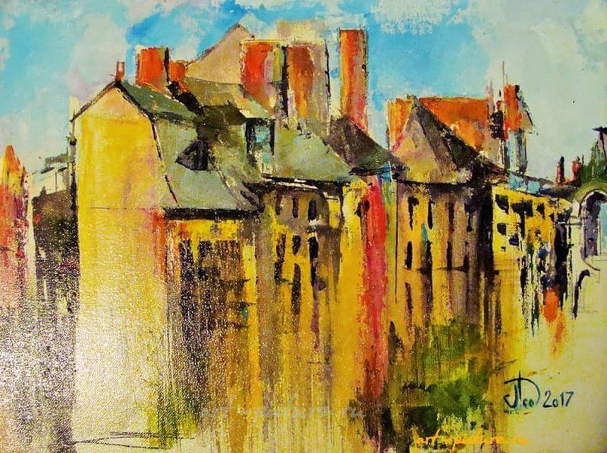 Французские аппортемо акрил,холст