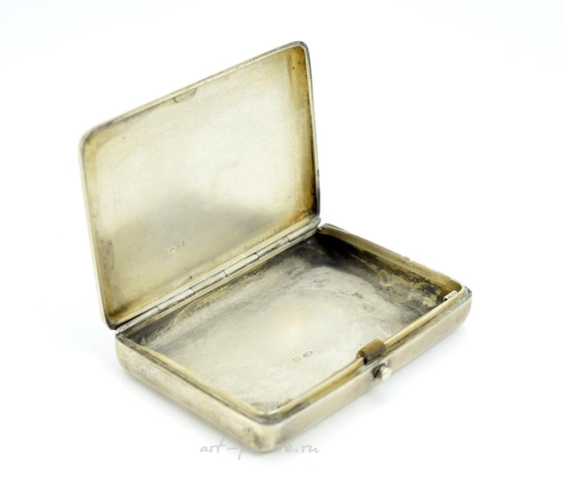 Russian silver , Antique Russian Imperial Sterling Silver Cigarette Case