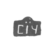 Клеймо неизвестного мастера Москвы - инициалы "СIЧ" - 1704 г.