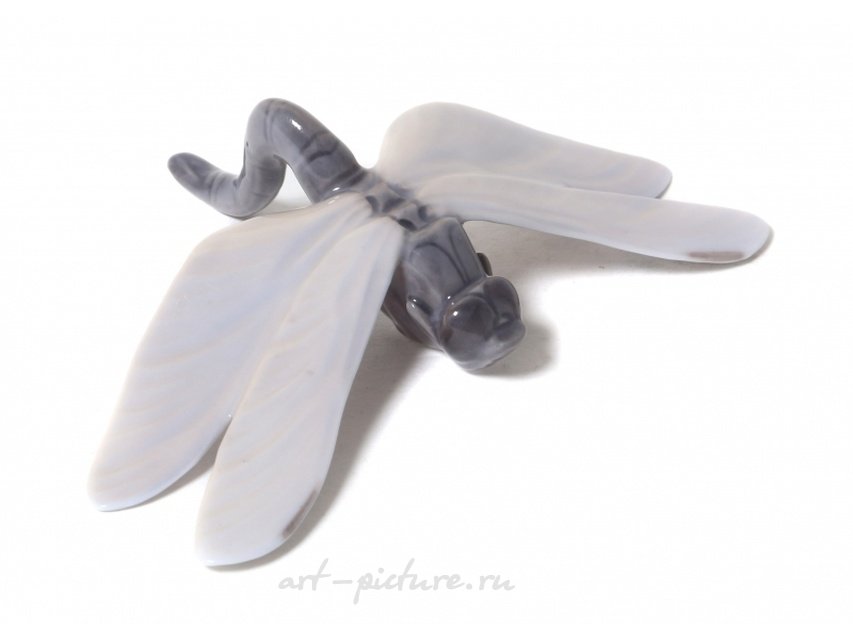 Фарфоровая фигура "Стрекоза". Royal Copenhagen, до 1910 года.