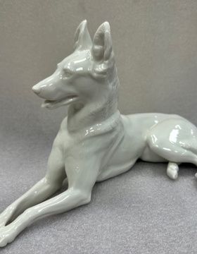 купить Фарфоровая фигура (статуэтка) "Немецкая овчарка​", Nymphenburg