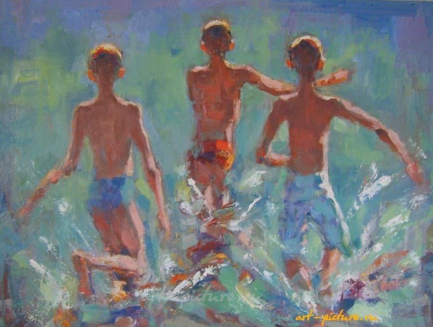 Лето масло,холст