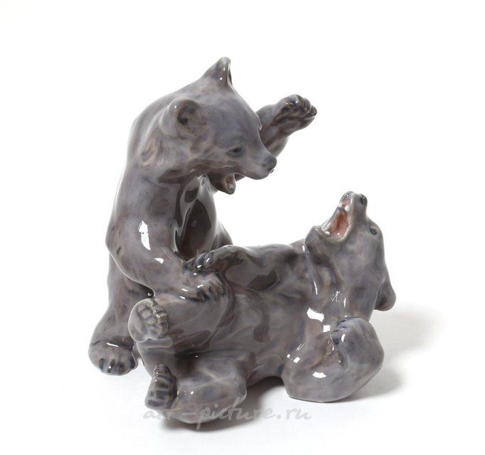 Играющие мишки. Дания, г. Копенгаген, Royal Copenhagen, 1912 год