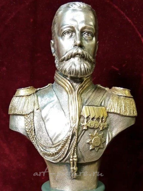 Серебряный бюст Николай II