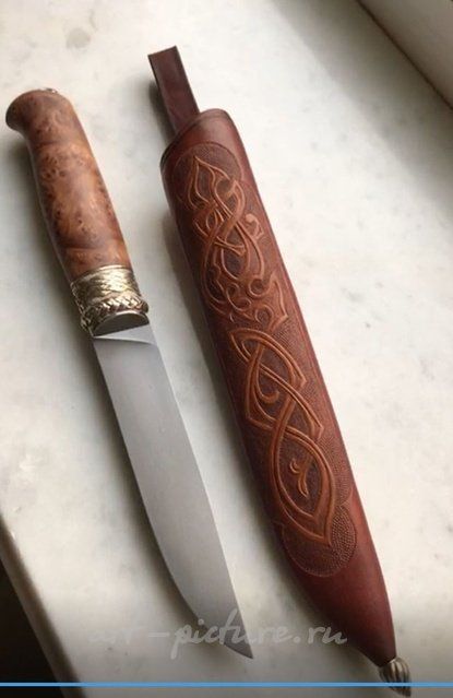 Нож туристический. Изготовлен мастером Савостин Л.А.