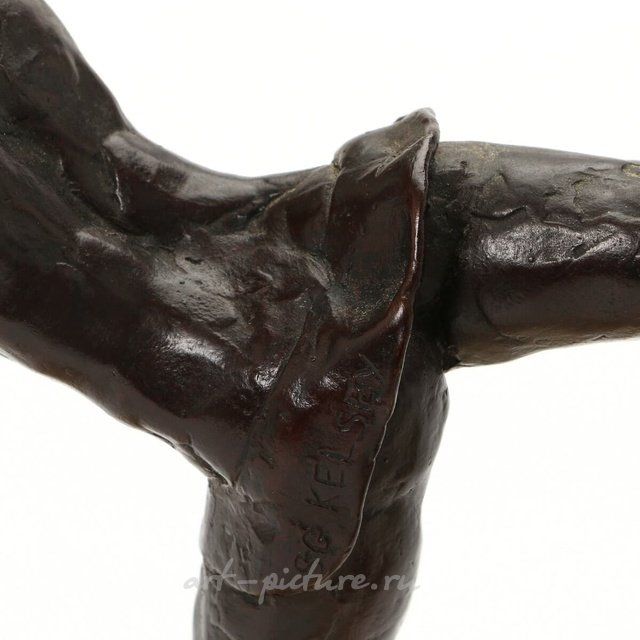 Бронзовая статуэтка. "Фигуристка" Дания, Royal Copenhagen. Автор Sterett-Gittings Kelsey (США, г. р. 1941)