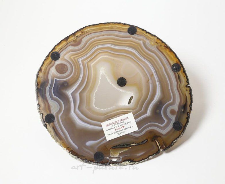 Авторская скульптура ручной работы "Бегемоты". Бронза, агат.