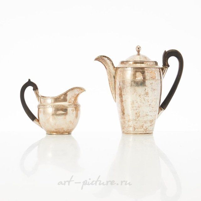 Кофейник молочник серебро 18 век Россия