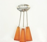 Винтажная русская серебряная и янтарная двойная булавка на лацкан.