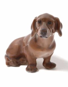 buy Porcelain figurine (statuette) "Dachshund" Dahl-Jensen