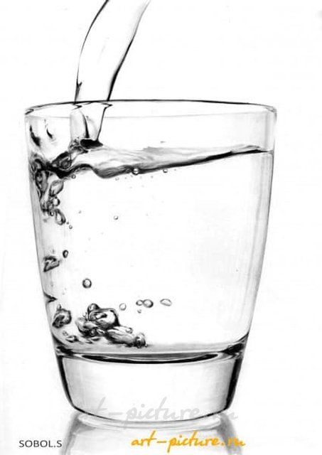 вода карандаш, бумага(гр.р) 