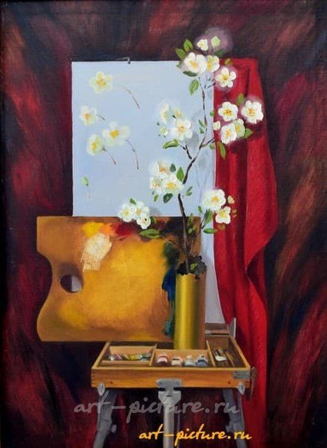 Натюрморт праздничный масло, холст 