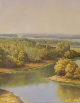 купить Пруд холст масло 