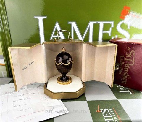 Русское серебро, Яйцо Theo Faberge Swag из 24-каратного золота, лимитированное издание 1985 года