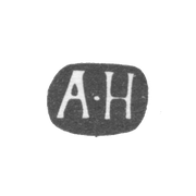 Клеймо неизвестного мастера Москвы - инициалы "А-Н" - 1829 г.