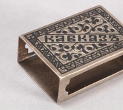 Золотая серебряная табакерка из Бельгии