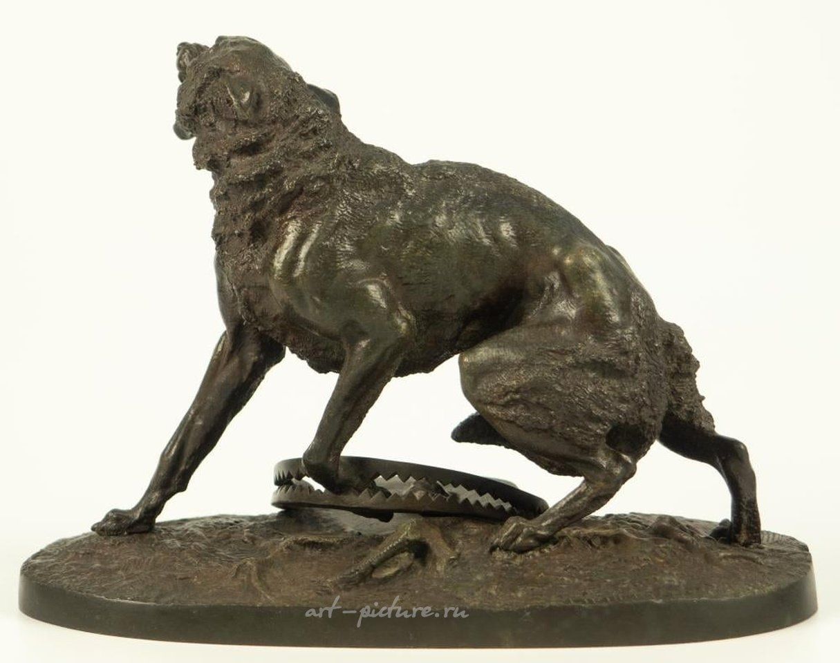 Русское серебро , Скульптура "Волк в ловушке".