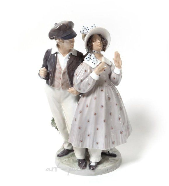 汉斯和特莉娜。丹麦，哥本哈根，皇家哥本哈根