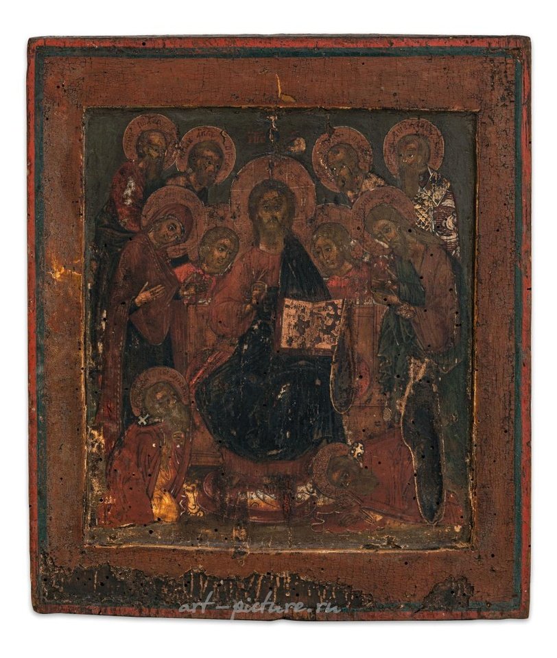 Русское серебро , Икона "Деисус", Россия, XVIII век