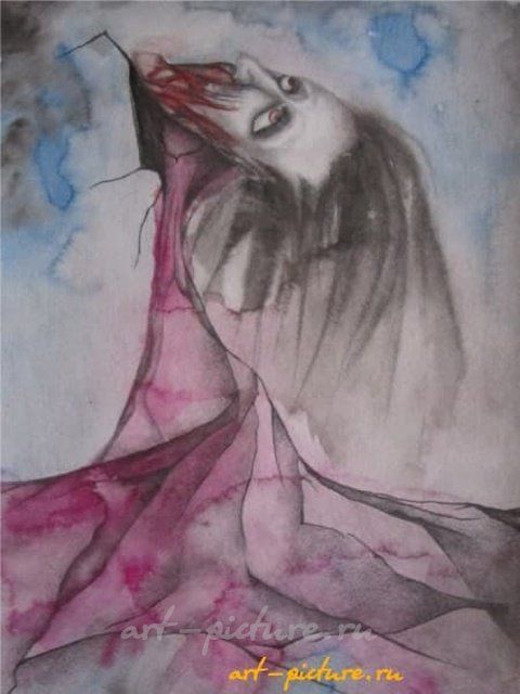 Боль акварель,карандаш,акварельная бумага 