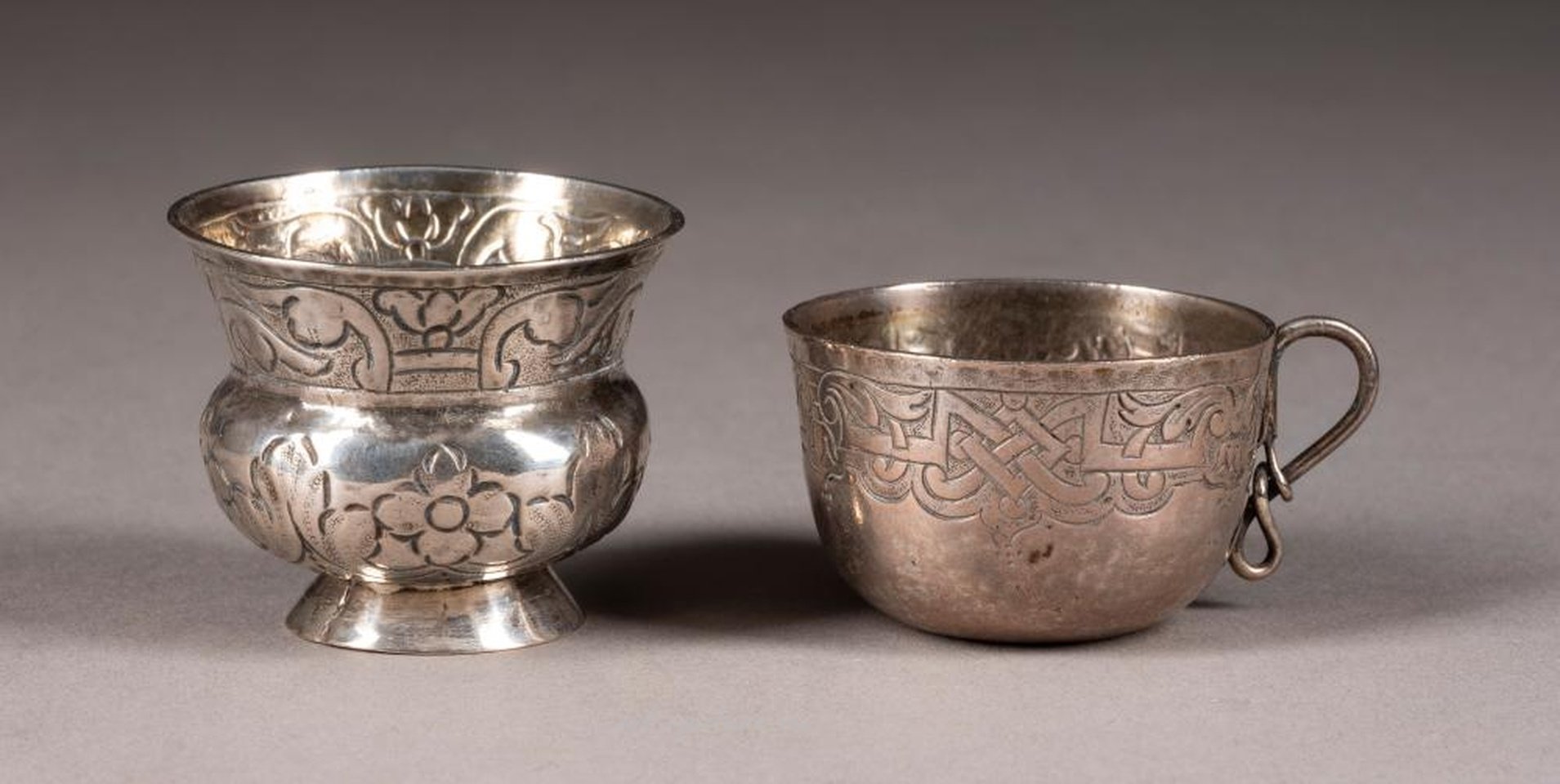 Русское серебро , ДВЕ СЕРЕБРЯНЫЕ ЧАРКИ