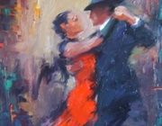 танго масло,холст