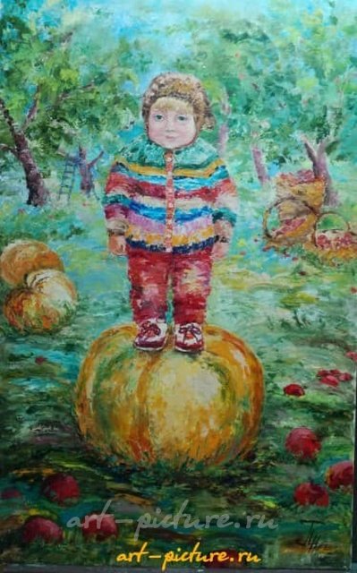 Урожайный год масло, холст 