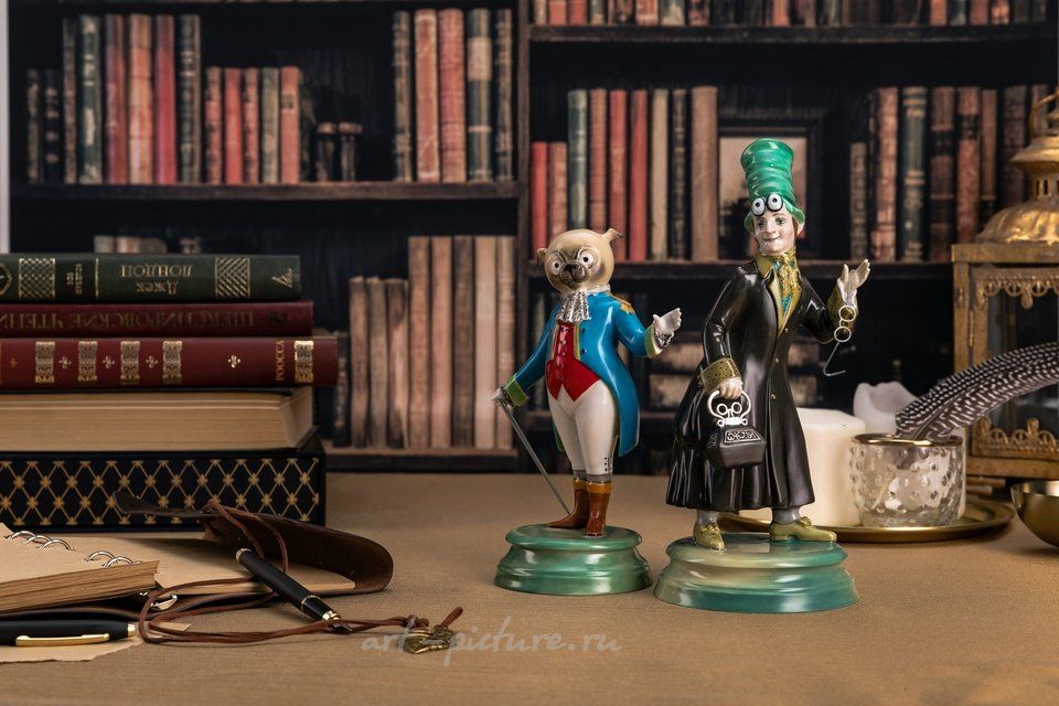 Мопс Бу-Бу (высота 18.5 см), Коппелиус, Автор формы Шемякин М.М. ИФЗ