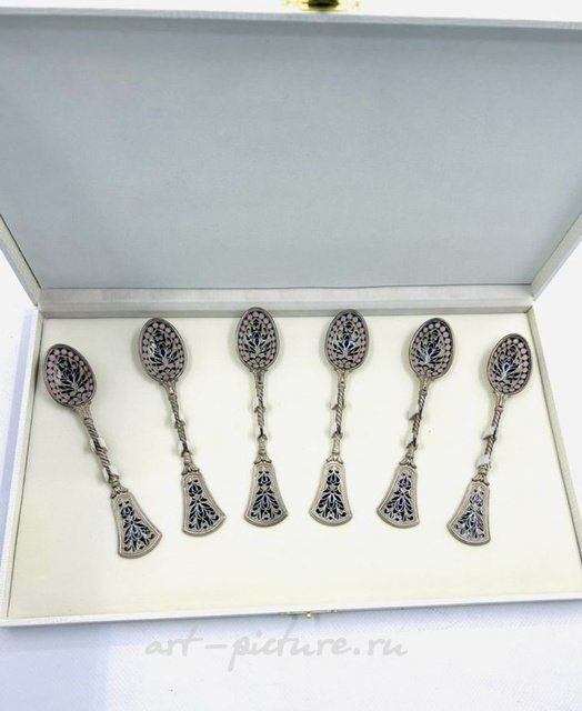 Ложка Витражная Эмаль Серебро Евгений Бутенко
